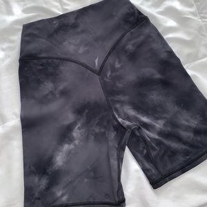 Kamo Fitness Ellyn Black Tie Dye Shorts M Biker